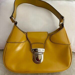 Prada Moon Brushed Leather Cleo shoulder bag